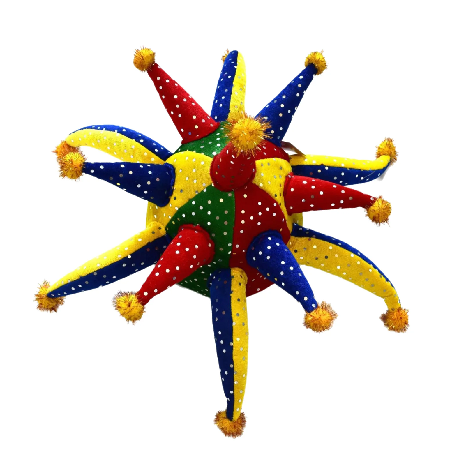 كرنفال السيرك تأثيري قبعة المهرج قبعة كرة القدم لمحبي يهتف الدعائم هالوين لعبة كرة القدم الرياضة المنافسة بار لوازم قبعة