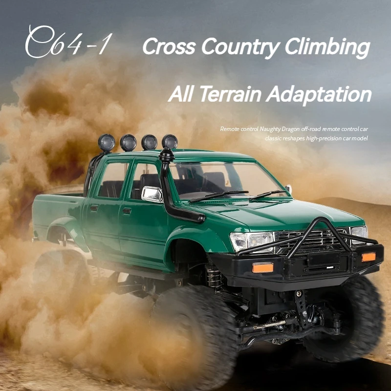 Wpl 1/16 C64-1 All Terrain Pickup Truck Off-Road Climbing Vehicle Four-Wheel Drive Electric Rc Remote Control Model Car Toy