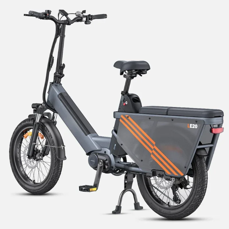 New Arrival ENGWE LE20  Super Range Cargo Ebike Torque Sensor  Hydraulic Brakes 48V 38.4AH 250W Electric Bike With Kids Seat