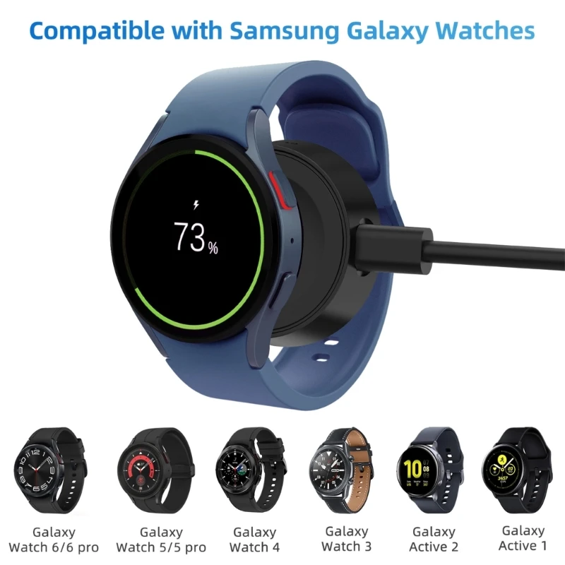 Magnetic Charging Cable for Galaxy Watch 6 5 4 3 Type C Wireless Charging Dock Convenient & Portable