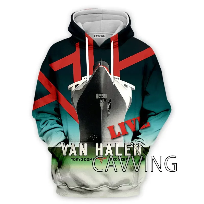 CAVVING 3D Printed  Van Halen Band  Hoodies Hooded Sweatshirts Harajuku  Tops Clothing for Women/men