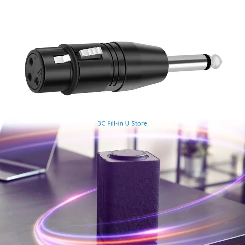 g8ta 3pin أنثى إلى 6.35mm 1/4inch trs موصلات صوت أحادية الذكور لمعدات الصوت الاحترافية