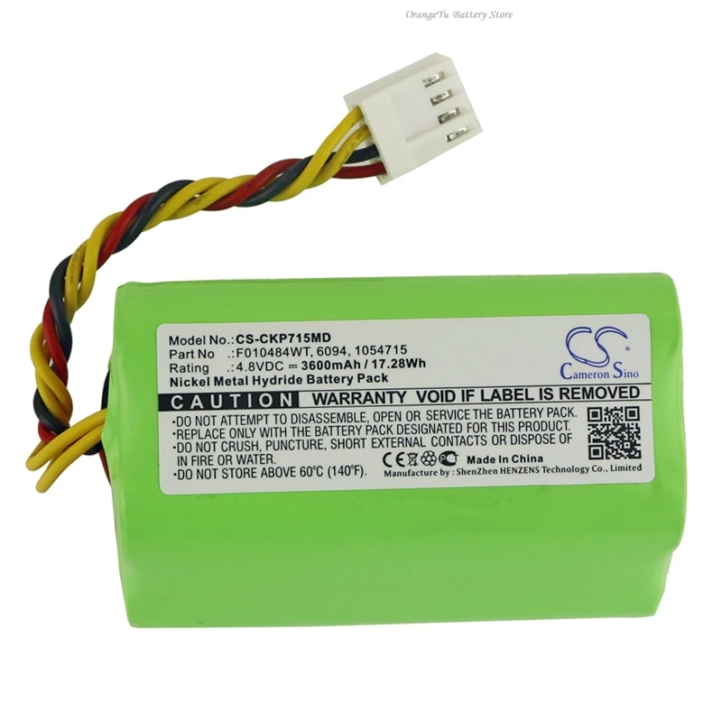 4.8V 3600mAh Medical Battery F010484WT 6094 1054715 for Covidien Kangaroo ePump Enteral Feeding Pumps +TOOL