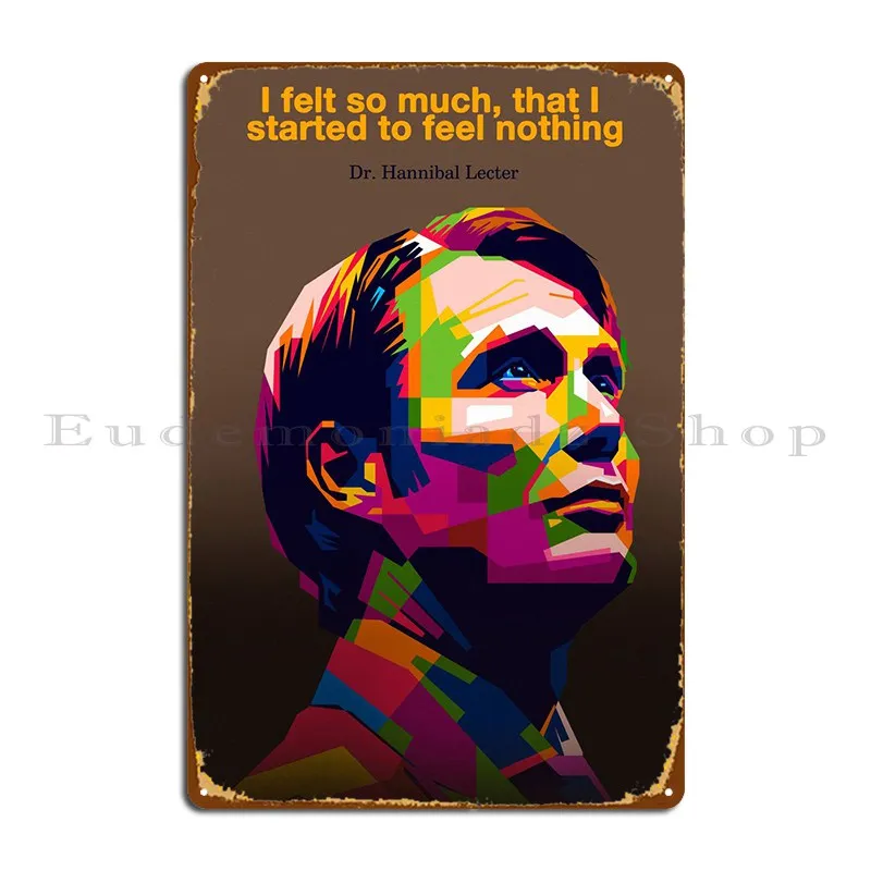 Dr Hannibal Lecter Metal Sign Plaques Wall Cave Wall Decor Funny Designing Club Tin Sign Poster