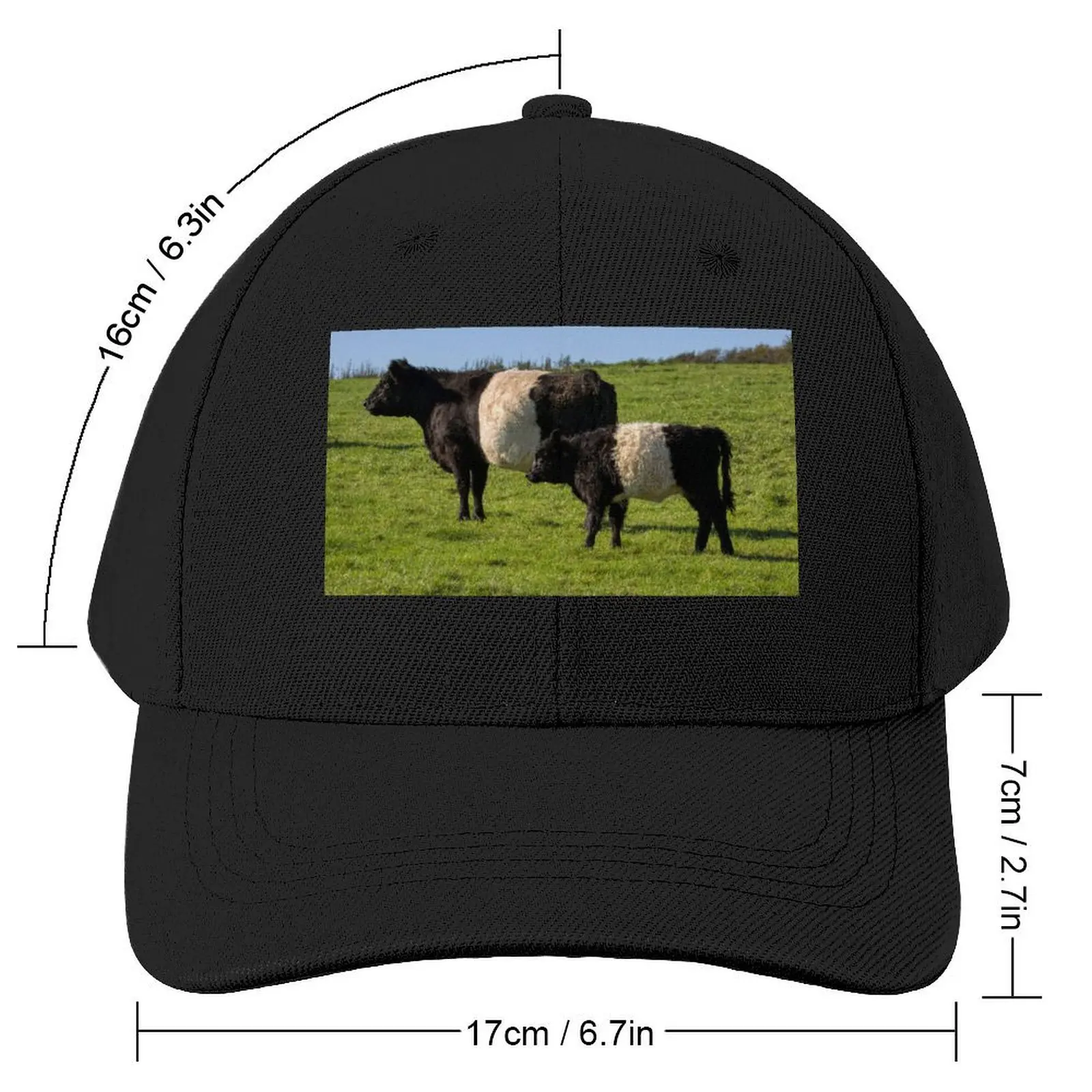 Belted Galloway Cattle Baseball Cap hiking hat Golf Hat Man Sunscreen Golf Wear Men Women's