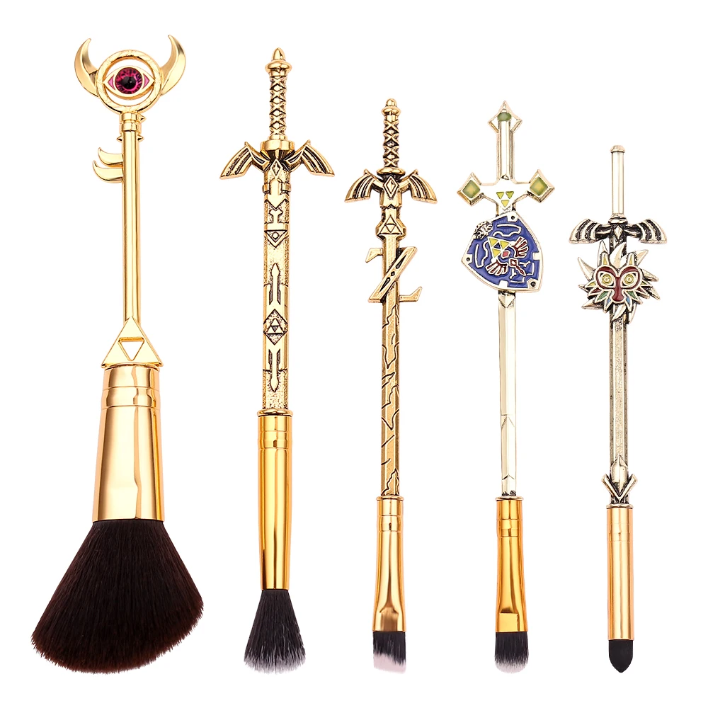 Game Zelda Weapon Shaped Makeup Brushes Set Cosmetic Brushes Foundation Blush The Legend of Zelda: Tears of the Kingdom