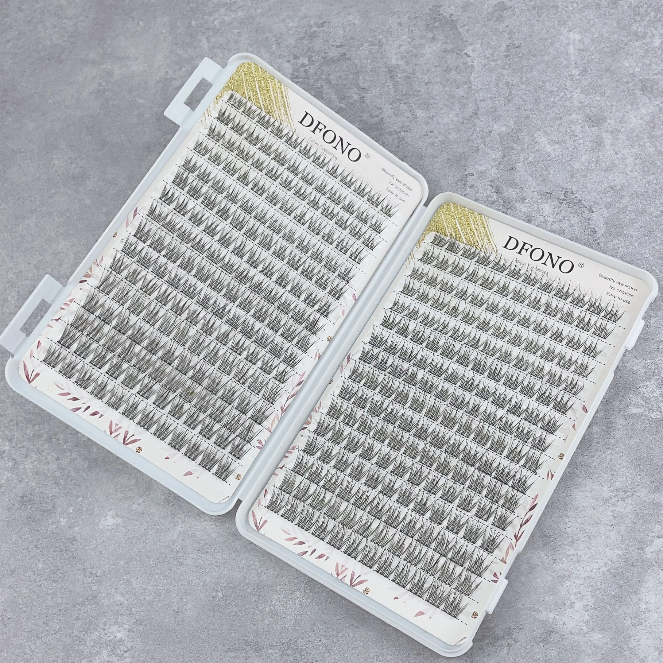 384 Pcs Soft Lightweight Fish Tail Single Cluster Eyelashes, 10-12mm Perfect for Daily Makeup & Eyelash Extension