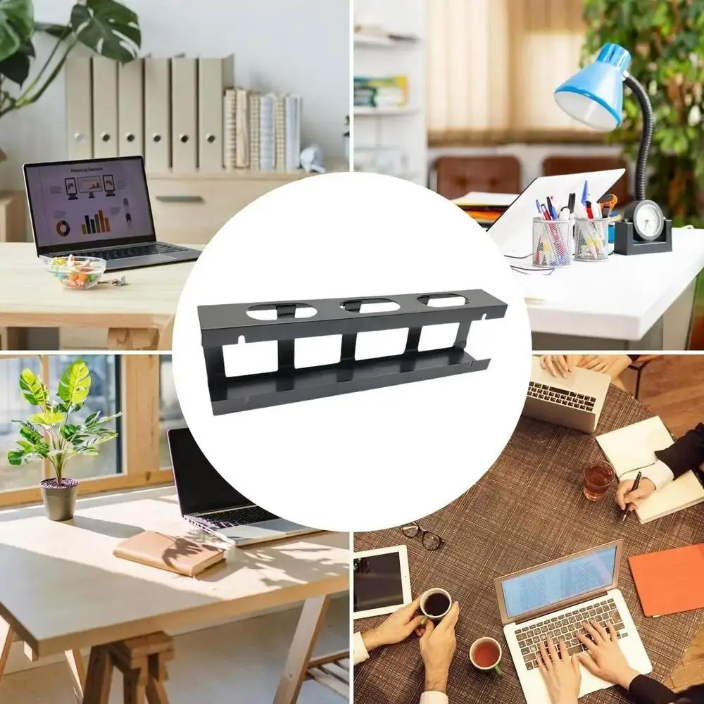 Plastic Wire Organizer Efficient Cord Management Desk Cable Management Accessories Workspaces Horizontal Cord Organizer Home