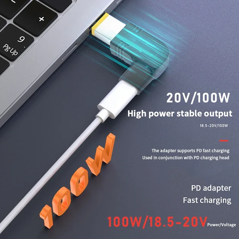 100W PD USB C Laptop Charger Universal Type C Fast Charging Adapter