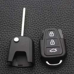 3 Knoppen Flip Opvouwbare Autosleutel Shell Voor Liban X 60X50 Vervanging Remote Key Fob Case Cover Met Ongesneden Mes
