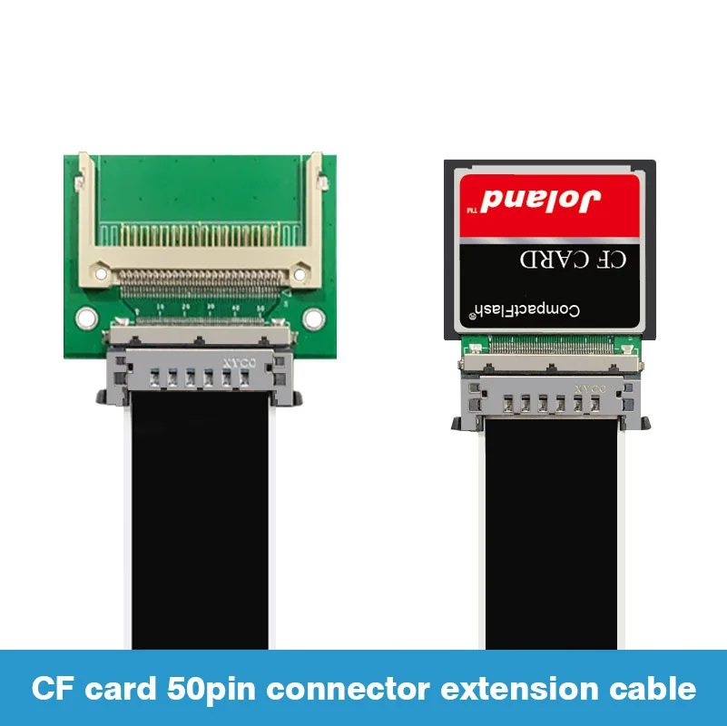 CF Card Extension Cable 50pin Interface Extender Industrial Control Machine Tool Equipment Digital Memory Card 30cm 50cm 100cm