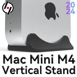 Suporte vertical para apple mac mini m4 resistente antiderrapante suporte de computador multifuncional projetado especificamente para mac mini 2024