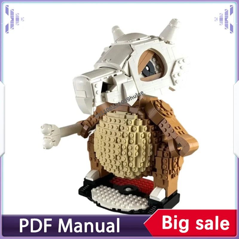 

MOC Cubone Building Blocks Bone Club Fantasy Monster Model Assembly Bricks Set Display Toy Gift