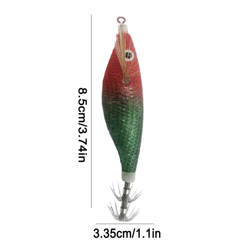 طُعم صيد السمك المضيء طُعم القفز الأفقي الخشب الروبيان الحبار الطعم الثابت لصيد الأسماك البحرية