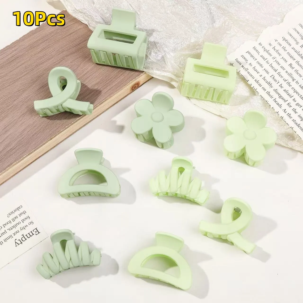 30 Stück polychrome mattierte Haarspangen, kleine Blumen-Haifisch-Clips, geeignet für den täglichen Gebrauch, Kopfbedeckung, Damen- und Mädchen-Haar-Accessoires – Detail 7