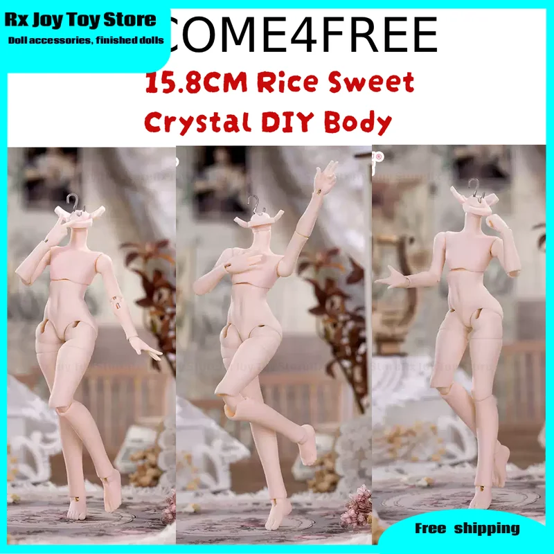 Come4free Sweet Rice Crystal Diy Custom  Body BJD Doll Body Articulated Joint Body Sticker Decal Option Compatible Common Doll