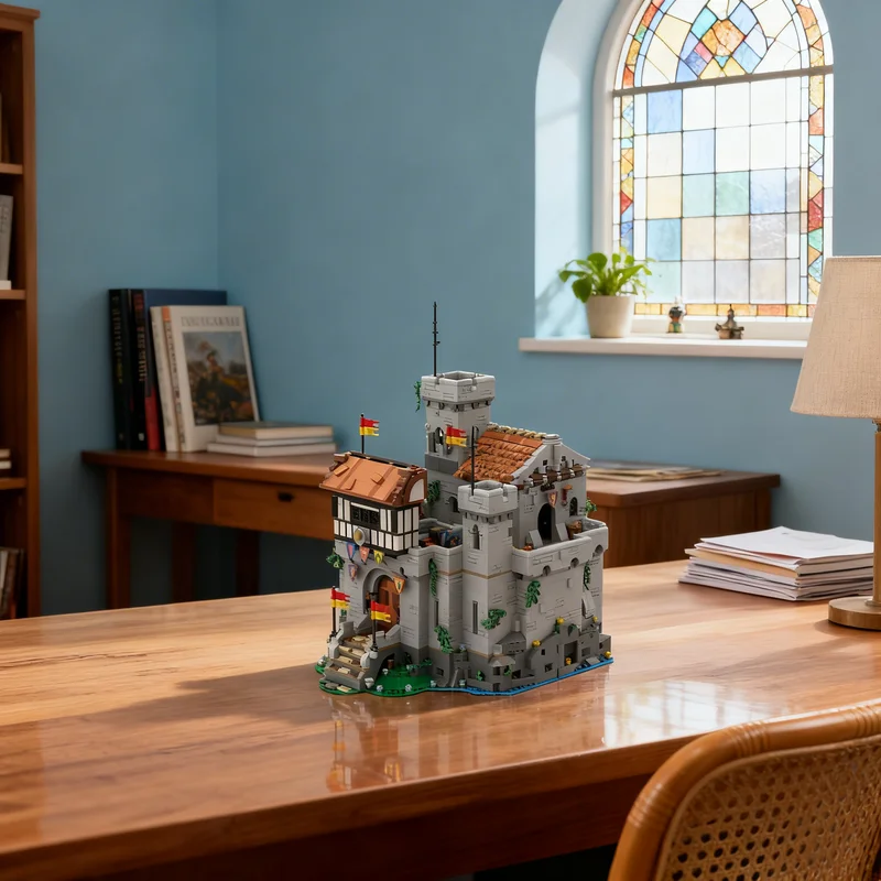 

3722pcs MOC Lion Outpost Castle Model Building Blocks Construction Christmas Gifts Toy Creative DIY Idea Assemble Architecture