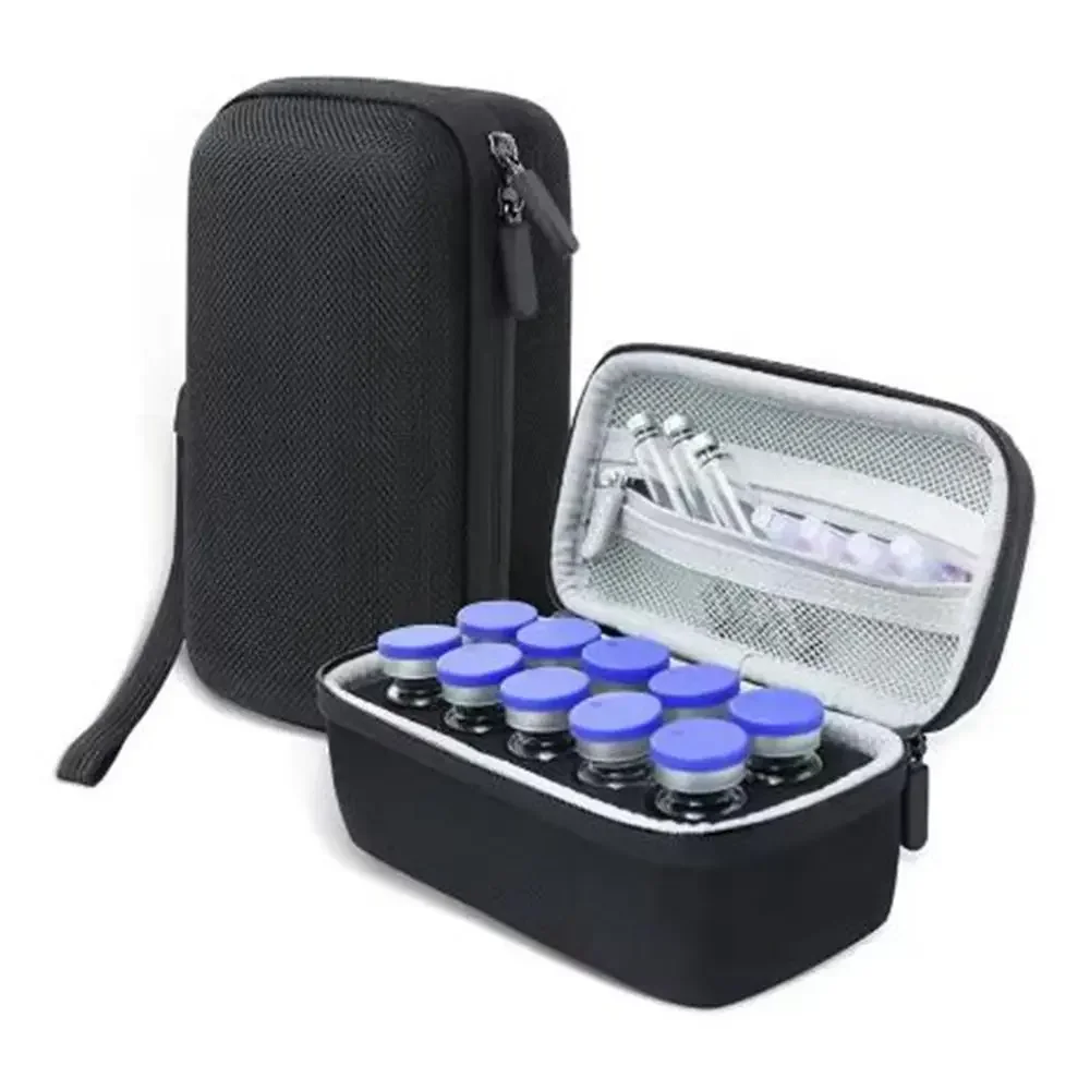 Portable 10/15/30 Slots Insulin Vial Protector Organizer Bag for Diabetics Insulin Vial Protection Case for Outdoor Travel