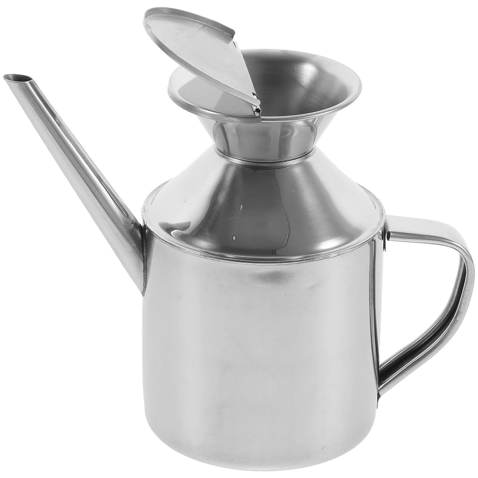 

Stainless Steel Oil Dispenser Soy Sauce Kettle Vinegar Pourer Olive Oil Condiment Storage Can Seasoning Container Metal Teapot