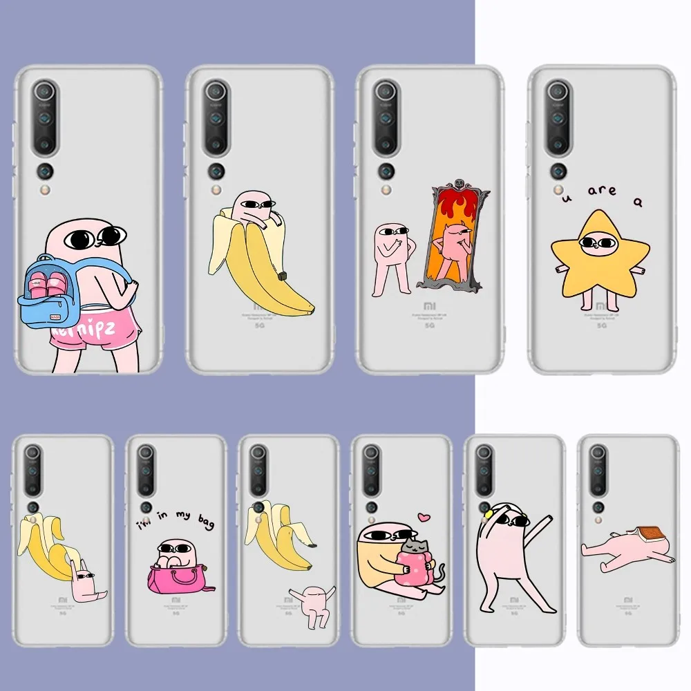 Ketnipz Beanbag Phone Case For Samsung S 20 21 22 23 for Redmi Note7 8 9 10 for Huawei P20 30 40 Clear Case