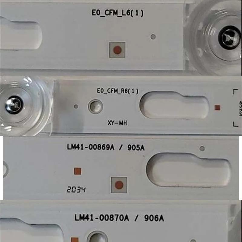 شرائط إضاءة خلفية LED لسامسونج ، UE50TU7000 ، UE50TU7020 ، UE50TU7092 بار ، LM41-00869A ، 905A ، R1.0 ، TBD_100_7pi ، E0_CFM_L6(1) ، L1_TU7K