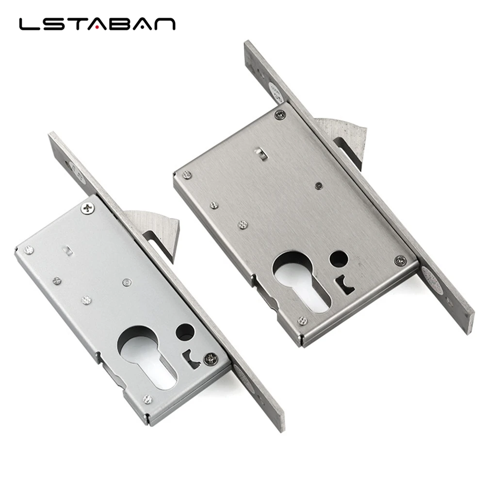 European Standard 30mm/50mm Stainless Steel Hook Lock Body Bedroom Door Lock Wooden Door Handle Inner Door Knob Lock Accessories