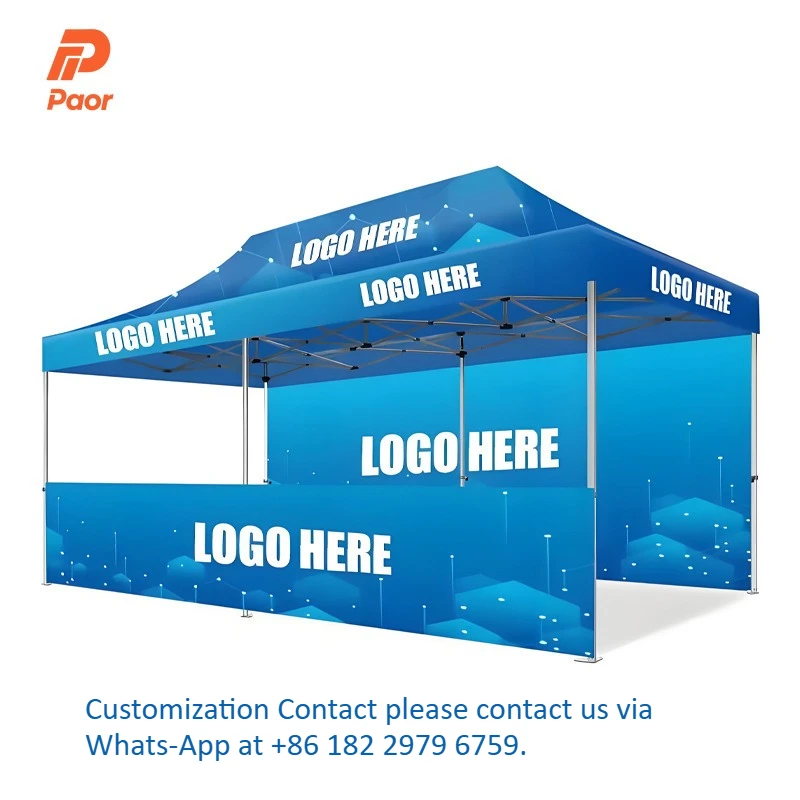 3*6 M Outdoor Event Aluminum Alloy Bracket Advertising Tent Four-Corner Telescopic Folding Awning Hexagonal Diamond Tube Single