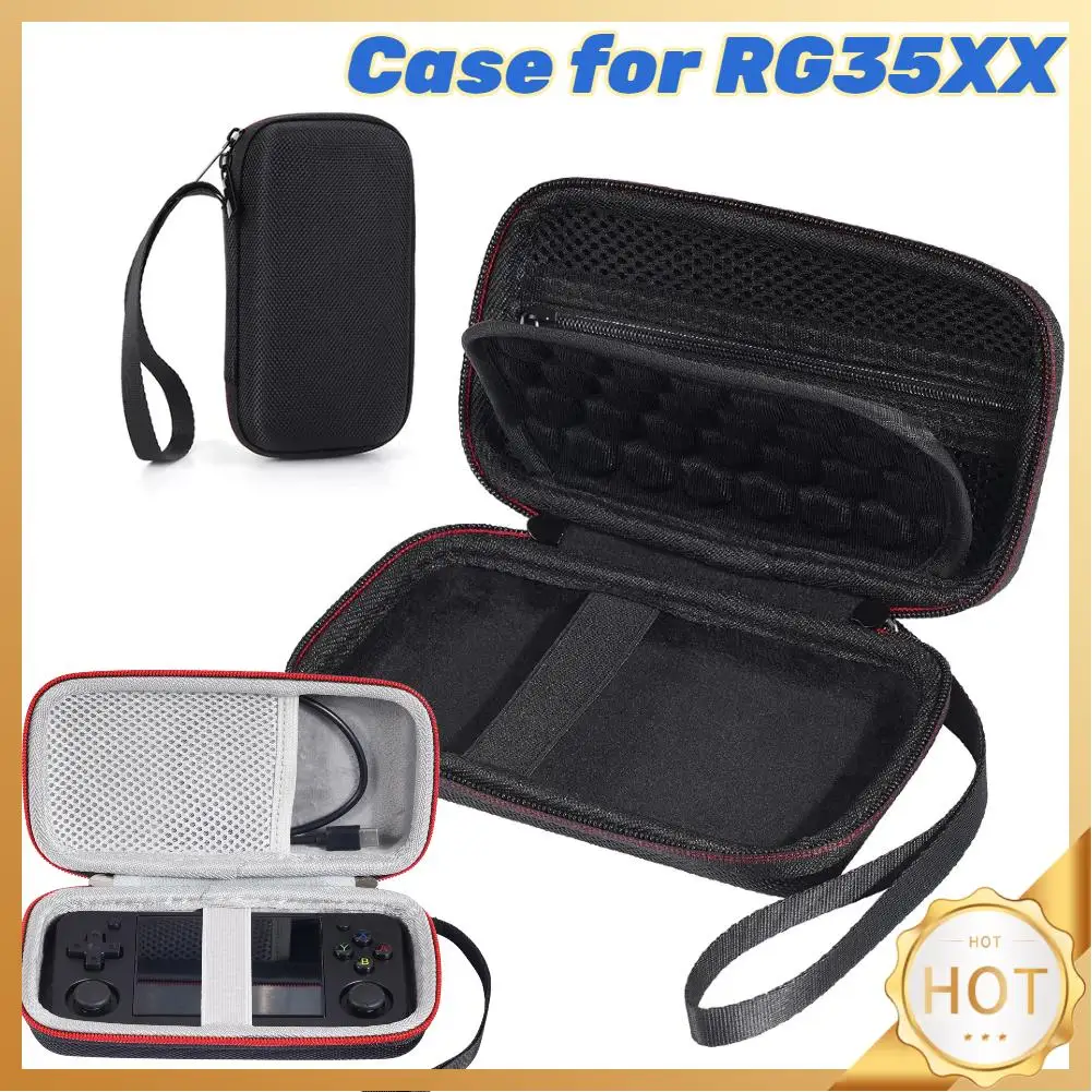 

Travel Portable Pouch Shockproof EVA Hard Shell Case Retro Game Travel Storage Holder for Anbernic RG35XX H/RG353M Game Console