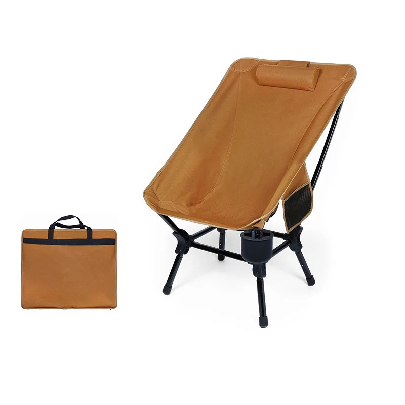 Portable Aluminum Outdoor Leisure Garden Folding Chair Adjustable Height 1000D Oxford Modern Design Multi-Use Camping Chair
