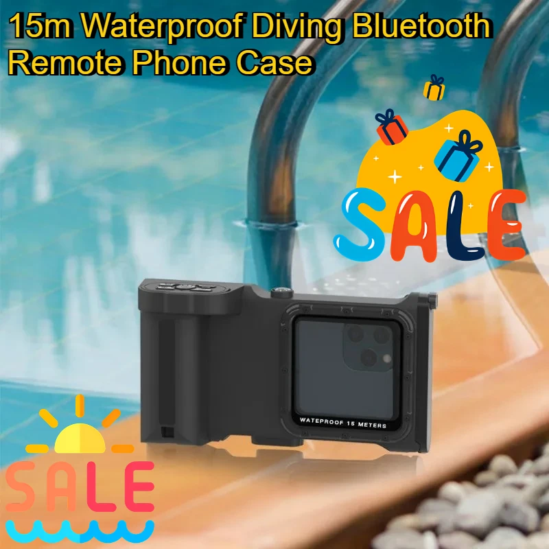 

For Samsung Galaxy S25 S24 S23 S22 S21 Ultra Note20 Shockproof Protector Cover 15m Waterproof Diving Bluetooth Remote Phone Case