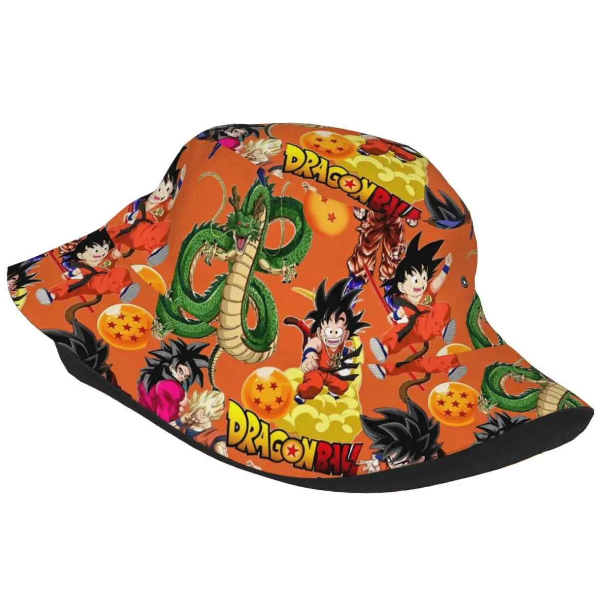Teen Bucket Hats Dragon Ball Z Vocation Getaway Headwear Outdoor Sport Fishing Fisherman Caps Super Saiyan Goku Boonie Hat
