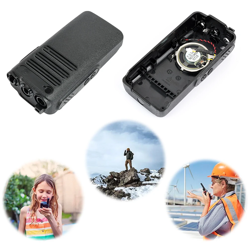 

Front Cover Housing Case Radios Refurbishment Kit Black Housing Replacement Repair Walkie Case Kit for Motorola XIR C1200 DEP250