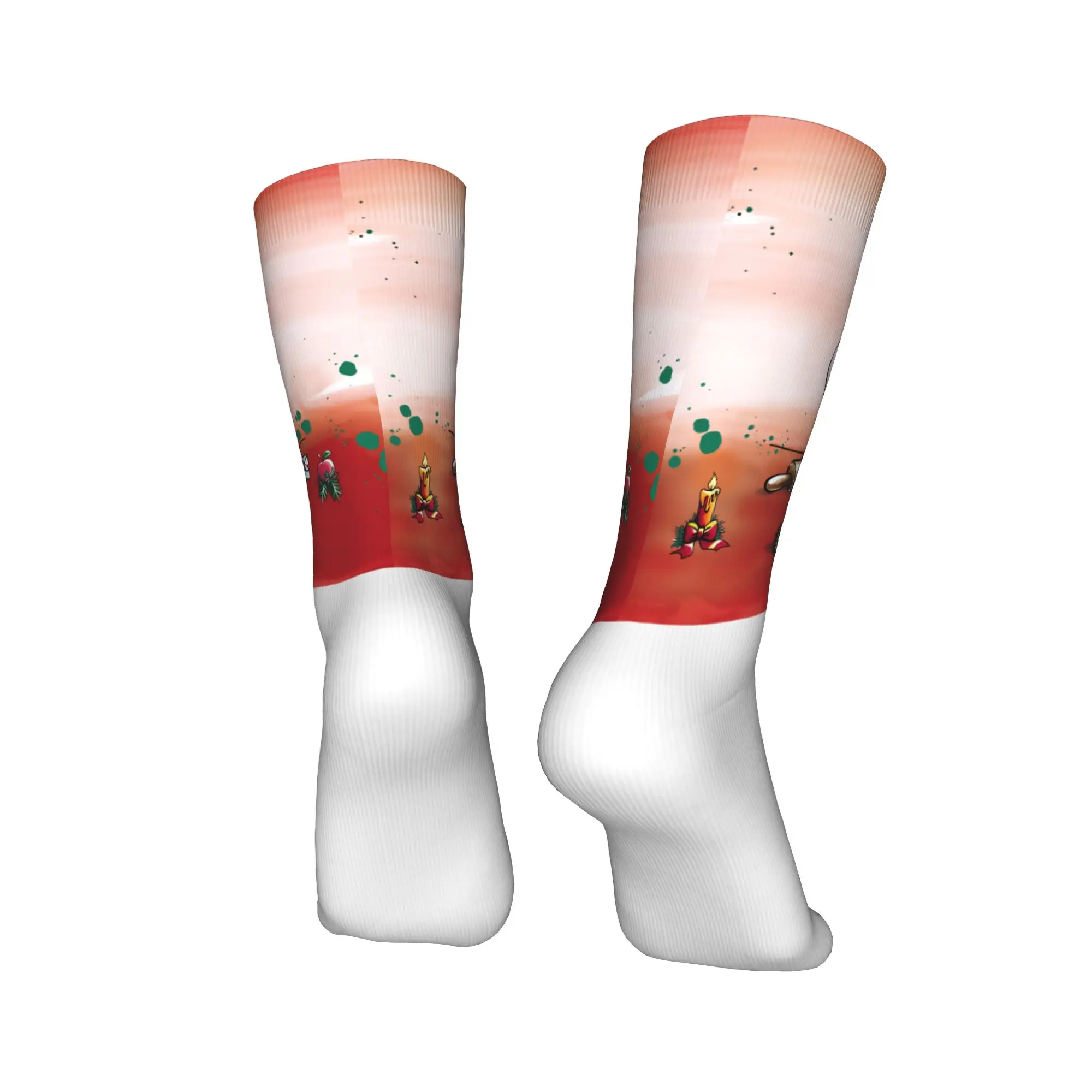 عيد الميلاد Diddl الجوارب الجرافيك جوارب المضادة للانزلاق الكبار الرجال الجوارب عالية الجودة الخريف مضحك جوارب رياضية في الهواء الطلق