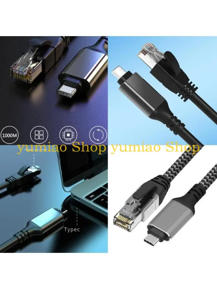 

587B Многочисленные USB C -C -RJ45 Ethernet Connectors с помощью чипа для быстрой передачи данных