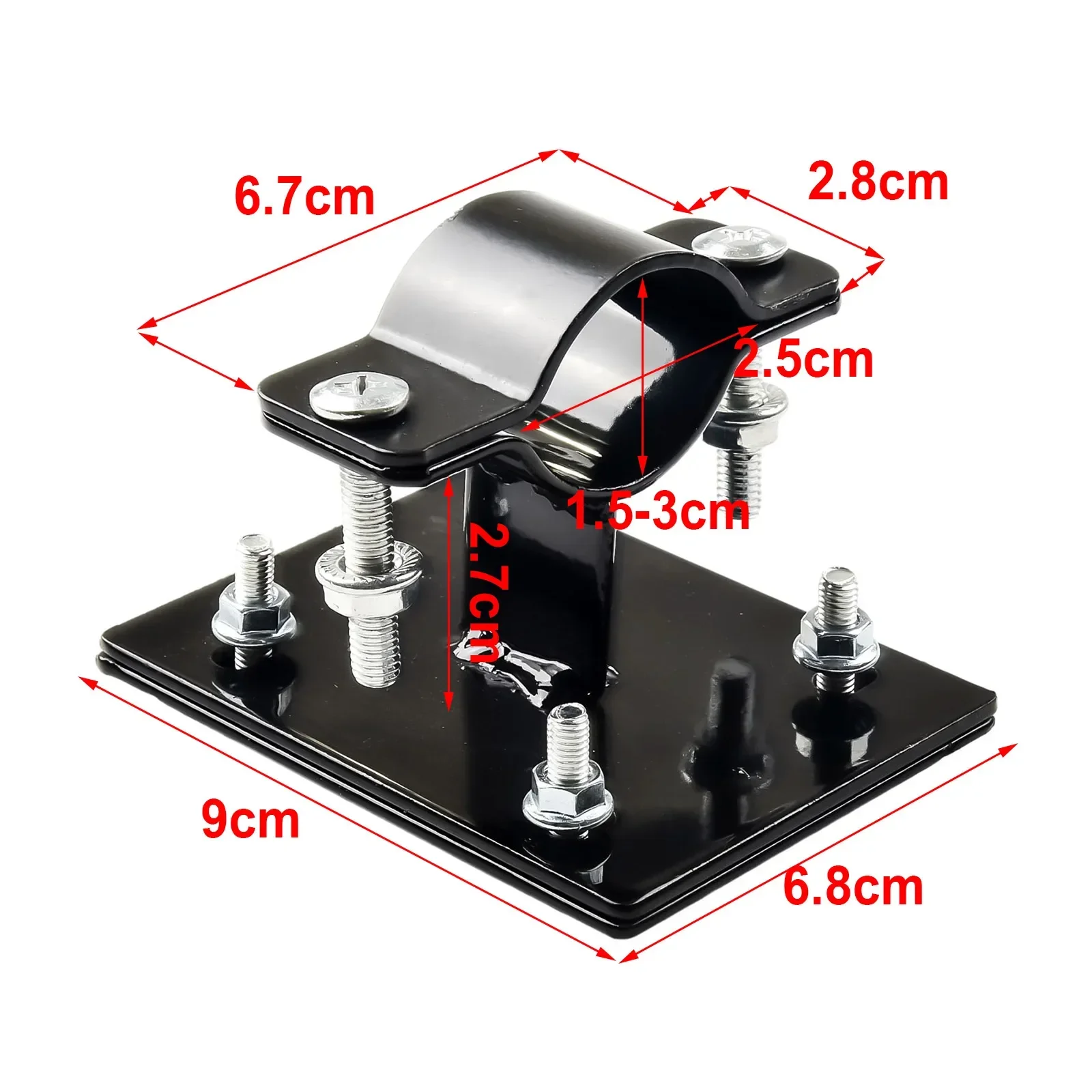 

Garden Indoor Ebike Mount Bike Basket Accessories Adjustable Black Fixing Bracket Metal Parts Replacement Road Bike