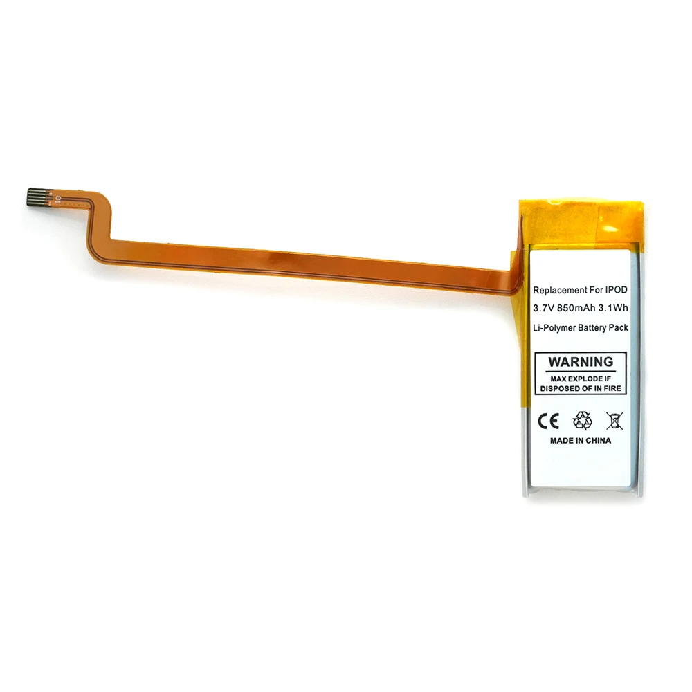 7XINbox 1pcs 3.7V 3.1Wh 850mAh Replacement Battery For Apple iPOD Video 5G 60GB 80GB 160GB 616-0232 MA448LL 616-0229-60 616-0230