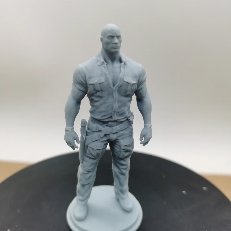 The Rock Diy Resin Figure 1/24 Scale 75mm Assemble Model Kit Unassembled Dioramas Unpainted Statuettes Toy