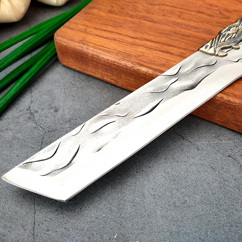 Stainless Steel Kitchen Knife 7 inch Hand Forge Cleaver Meat Chopping Vegetable Slicing Fish Chef Boning Butcher Cooking Knife