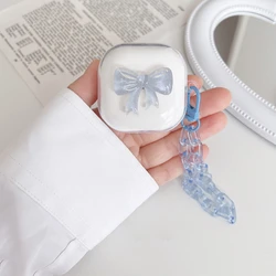 Korean Bowknot Case For Samsung Galaxy Buds Live Buds Pro Buds2 Protective Earphone Cover For Samsung Galaxy Buds 2 with Keyring