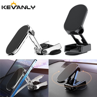 Universal Magnetic Car Phone Holder Rotatable Adjustable GPS Smartphone Mount for iPhone Huawei Samsung Foldable Car Phone Stand