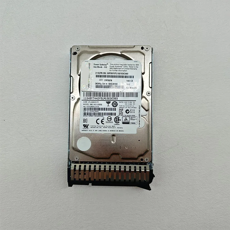 

P8 small computer hard drive 00FX876 MK1401GRRB 146GB 15K SAS original second-hand