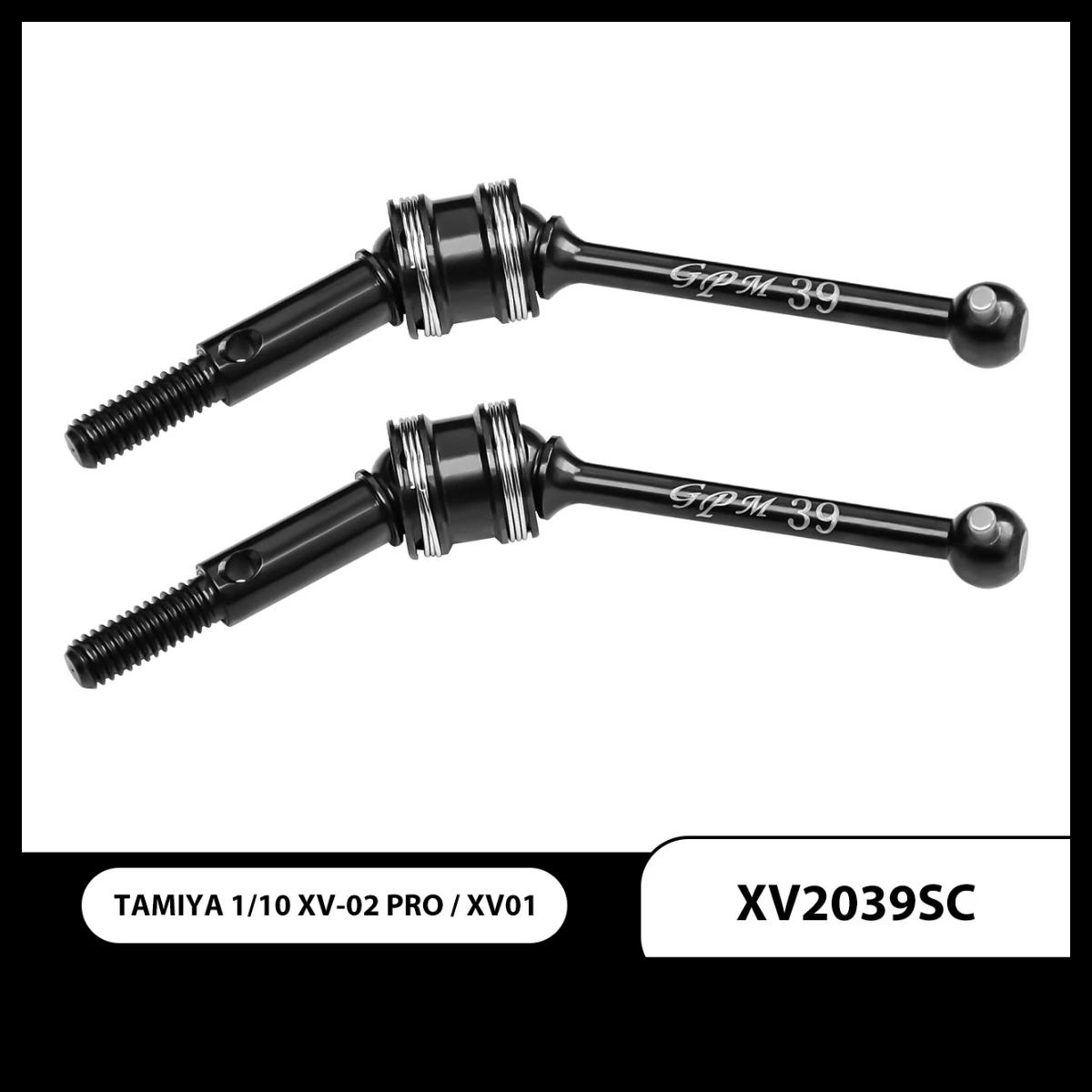 GPM TAMIYA 1/10 XV-02 Pro XV-01 For 4140 Carbon Steel Double Section CVD 39mm