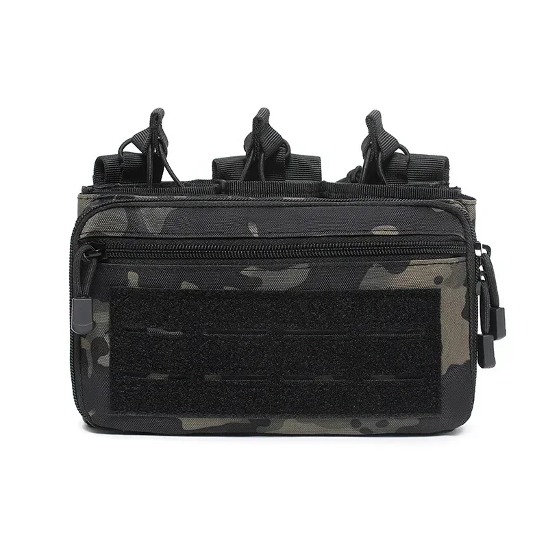 Taktische Molle Dreifach-Magazintasche 5.56 M4 Magazinhalter Outdoor Wandern Jagd Admin-Weste Taschen EDC Werkzeug-Organizer Hüfttasche – Detail 12