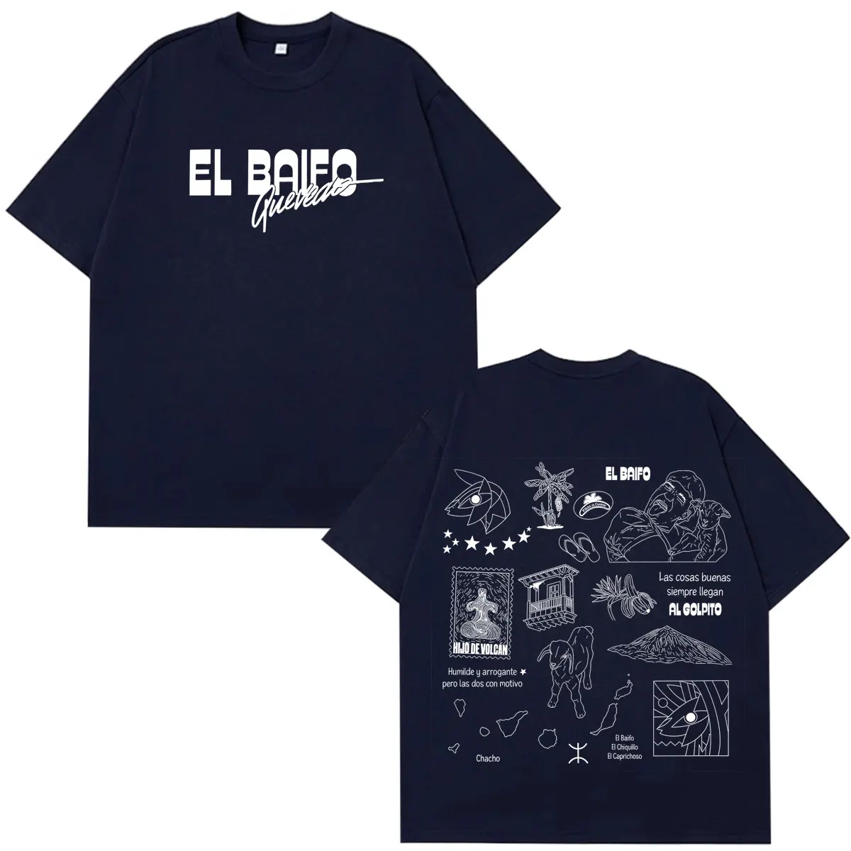 QUEVEDO EL BAIFO Album 2026 Tour Grafik T-Shirt für Männer und Frauen Hip-Hop Harajuku T-Shirt Sommer Baumwolle Locker Lässig Vintage T-Shirts – Detail 6