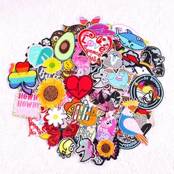 10/20/30/40/50PCS Random  Tactical Embroidered Patches For Clothes Cartoon Iron On Patches Cute Beautiful Applique Emblem Badges