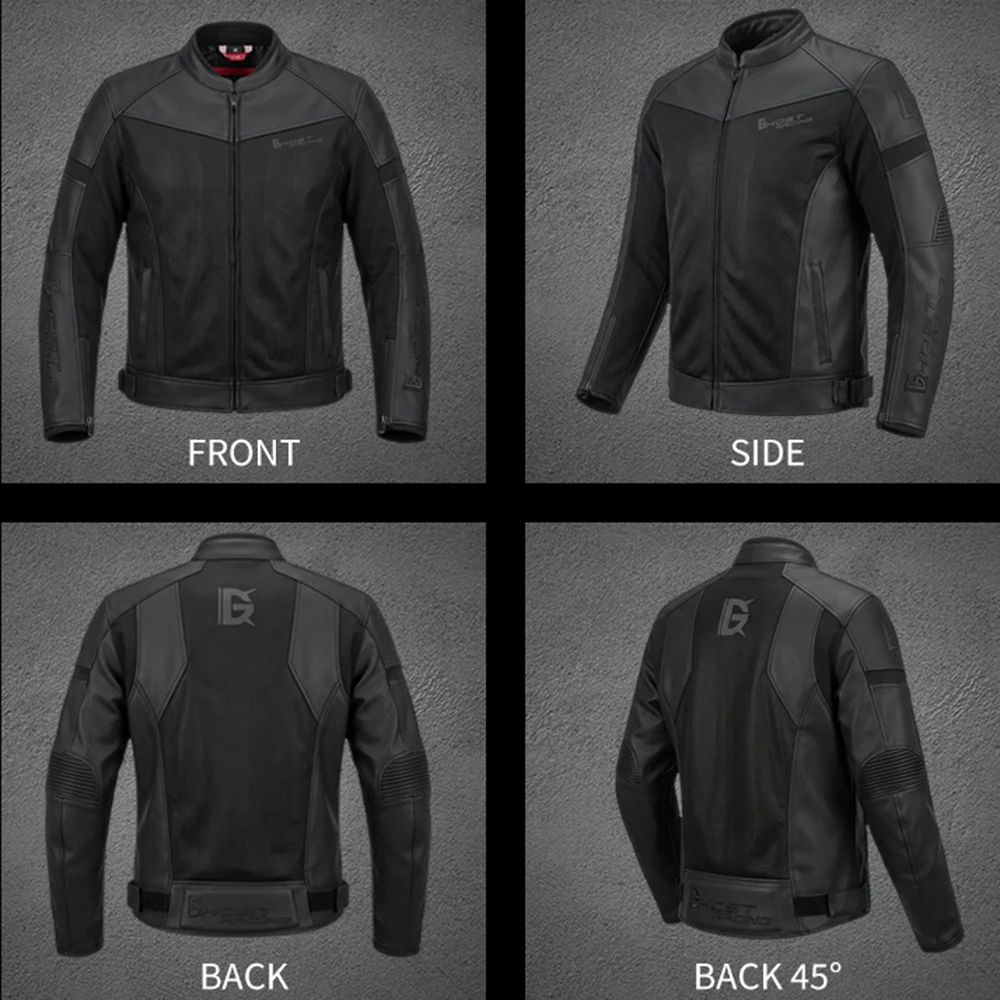 New Motorcycle Jacket Breathable Mesh Motorbike Motocross Riding Clothing Outdoor Sports Motorcycle Equipment Men Blouson Moto