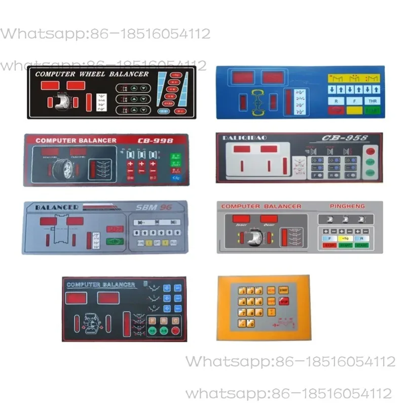 

Various Types of Tire Balancing Machine Key Plate Dynamic Balancing Instrument Touch Switch Control Panel Display