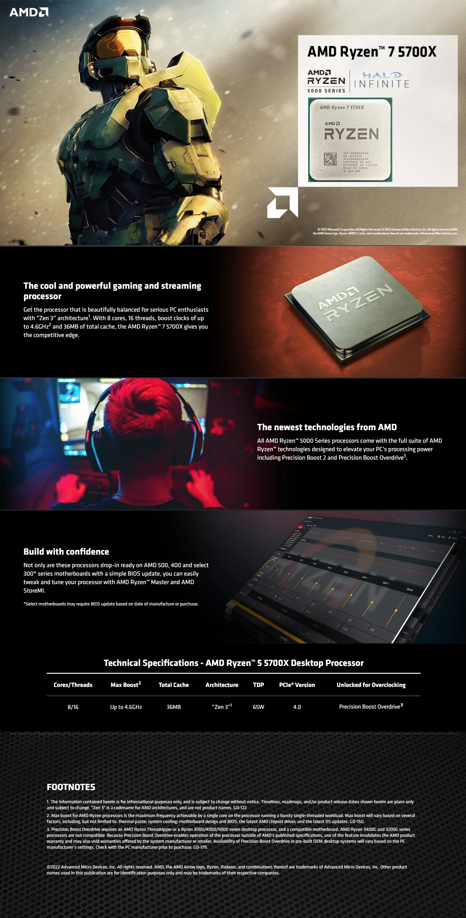 AMD Ryzen 7 5700X ジャンク AMD Ryzen 7 5700X 8-Core, 16-Thread Unlocked Desktop Processor em