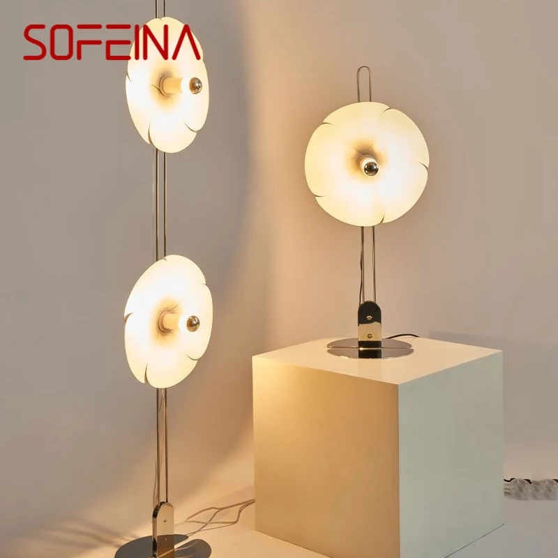 

SOFEINA Nordic Retro Petal Floor Lamp luxury Modern Family Iiving Room Bedroom LED Creativity Decorative Standing Light