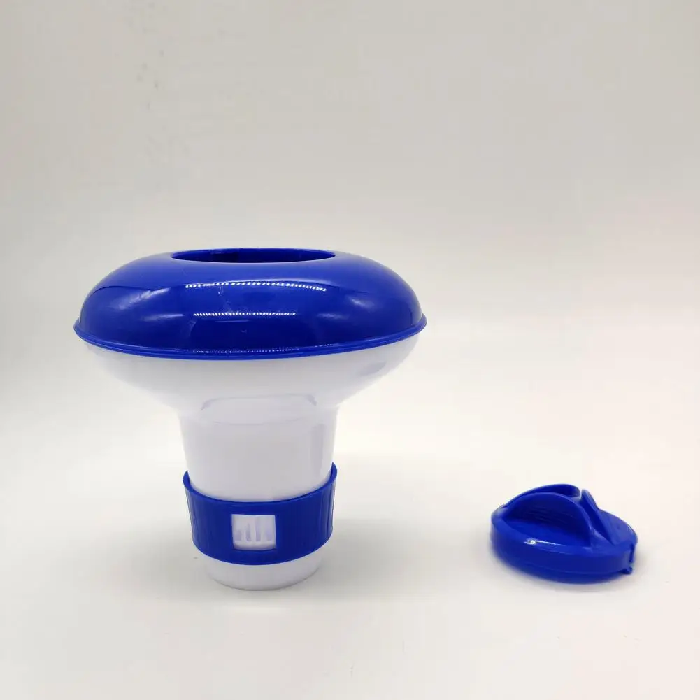 Bromine Floating Dispenser for 0.5 Inch Tablets Supports Water Treatment in Spas Swim Spas and Small Recreational Pool Units